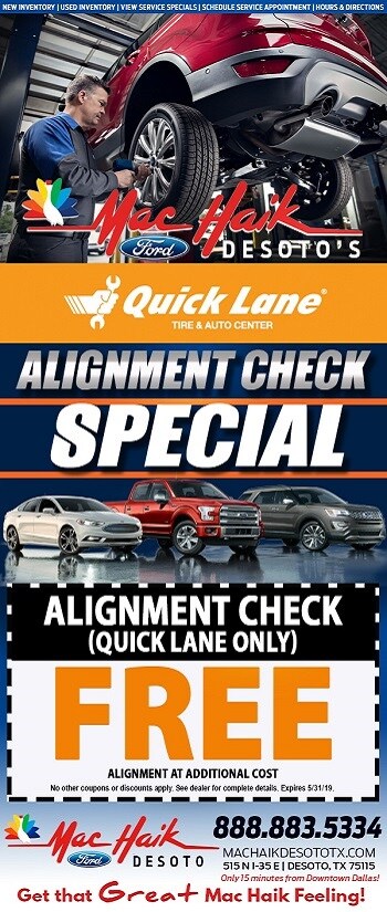 mac haik ford oil change coupons